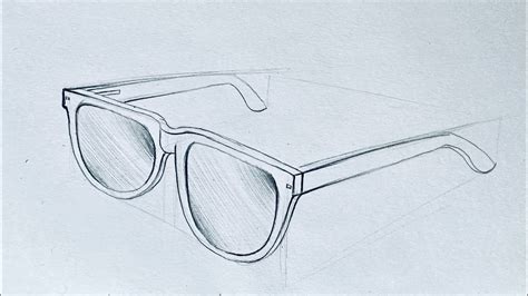 realistic sunglasses drawing